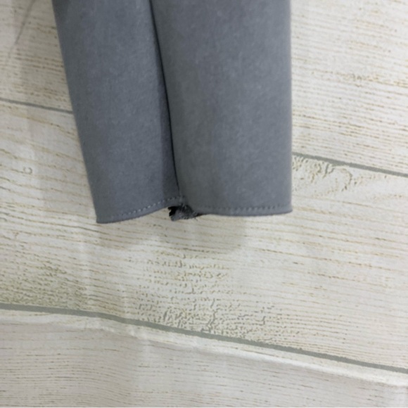 H&M Gray Faux Suede Open Crop Long Sleeve Jacket - Picture 6 of 11